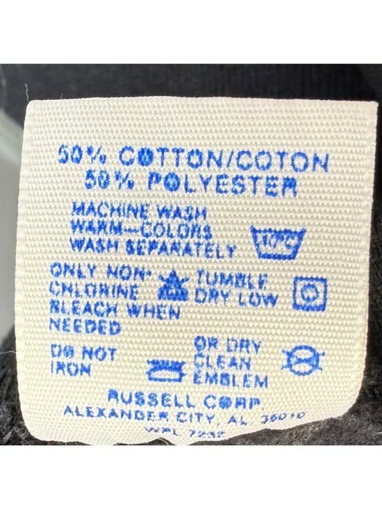 Vintage 1980s Hawaii Black Sweatshirt, Jerzees Size Large - Picture 5 of 5